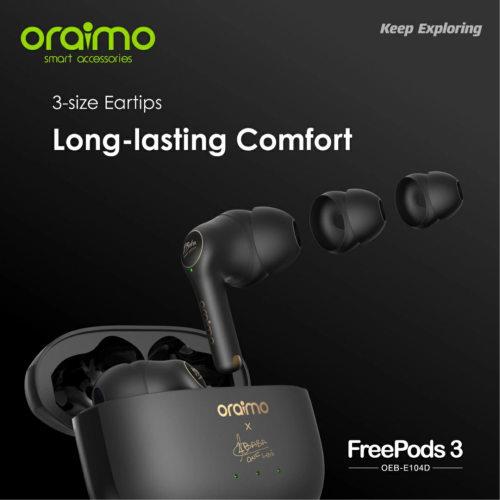 هندزفری بلوتوثی ترووایرلس اورایمو مدل Oraimo Freepods 3